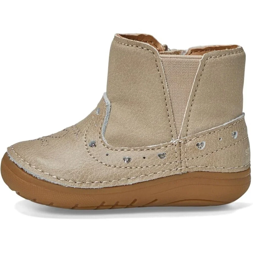 Stride Rite Gigi BG038501 Boots Toddler US 3.5 Brown Leather Memory Foam ZOGG679